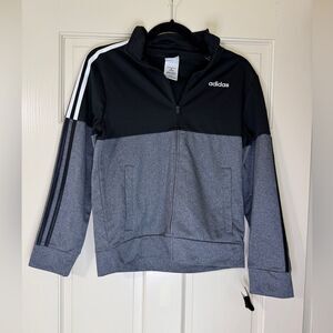 Adidas Youth Boys Quarter Zip Pullover Sweatshirt Sz M 10/12 NWT